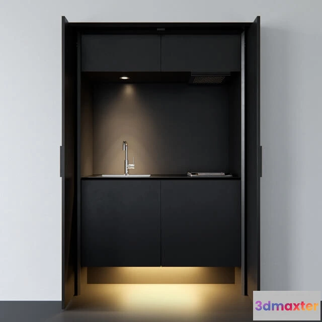 1646240 - kitchen - Affilato Hide Kitchen + appliances 3D Max