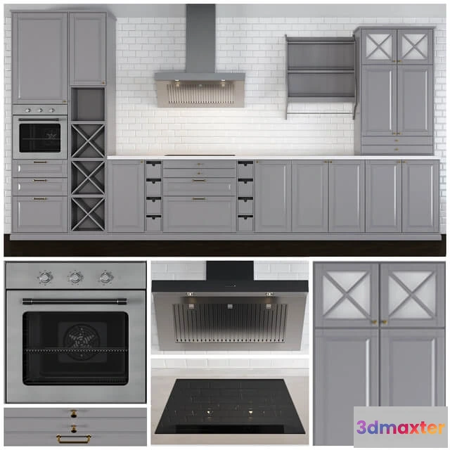 1646252 - kitchen - Full kitchen furniture set 3D Max