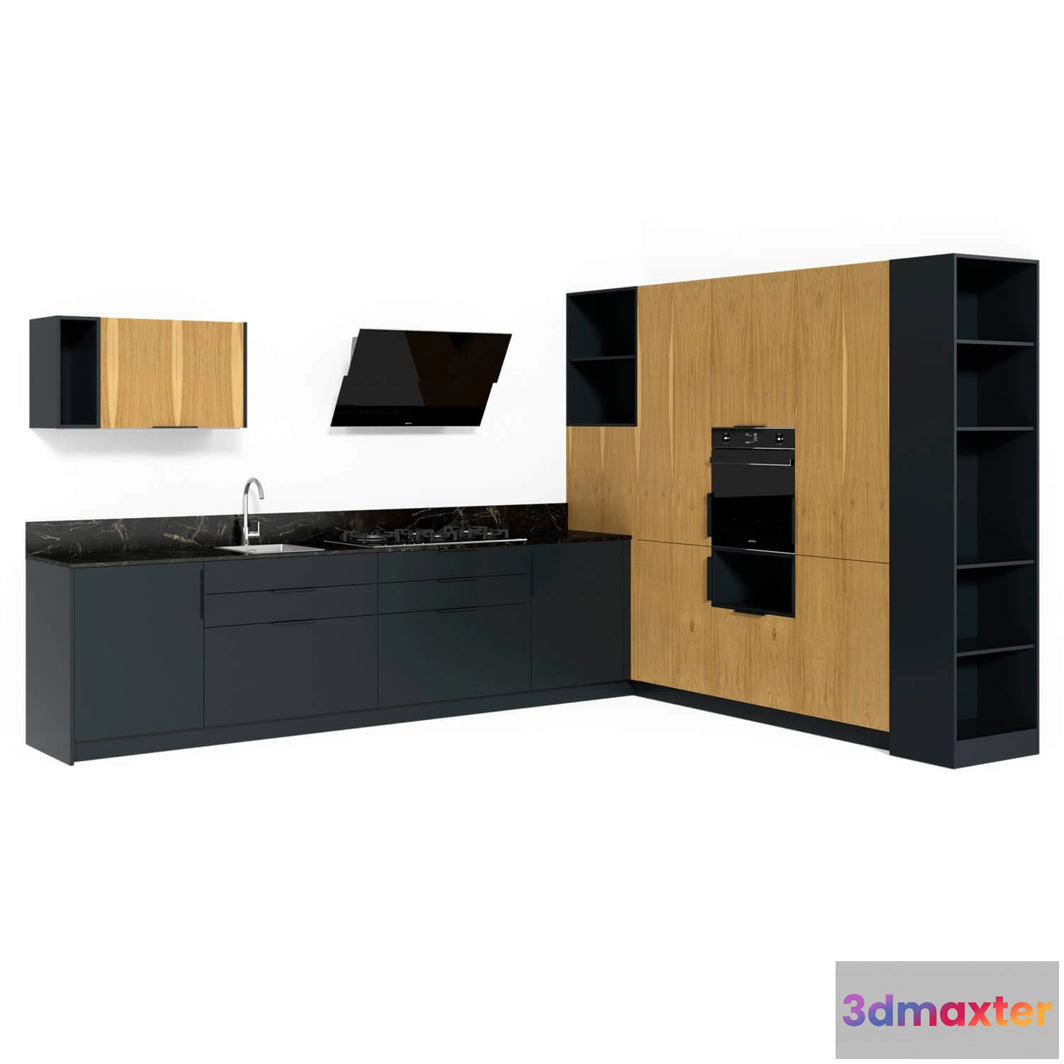 1646266 - kitchen - Kitchen furniture 004 3D Max
