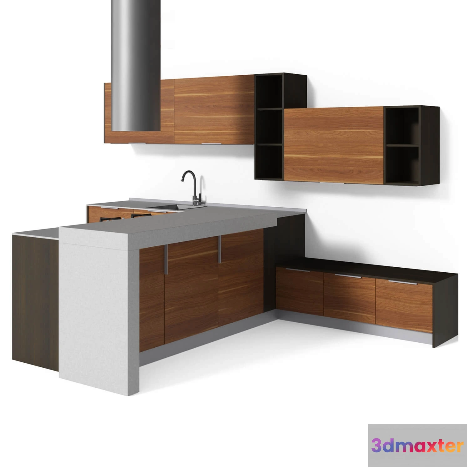 1646268 - kitchen - Kitchen furniture 04 3D Max