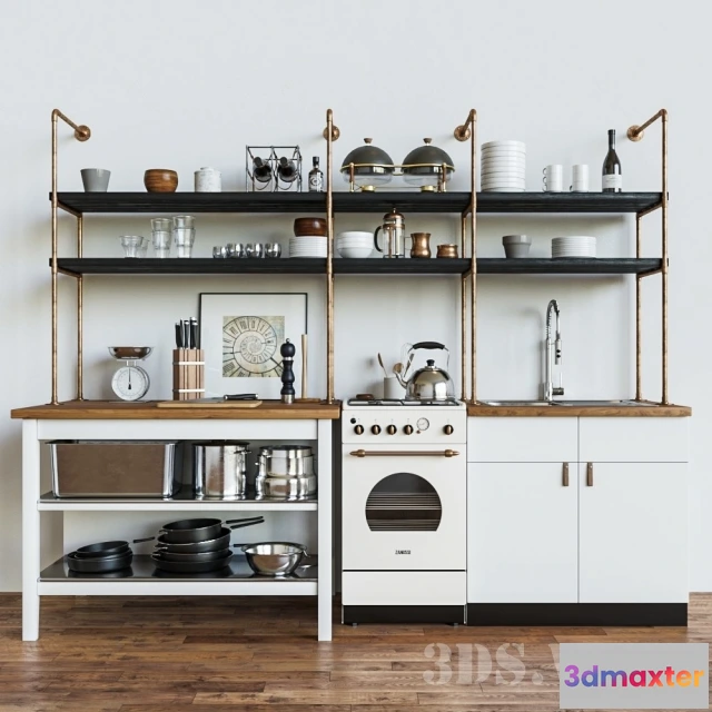 1646284 - kitchen - Kitchen set 3D Max