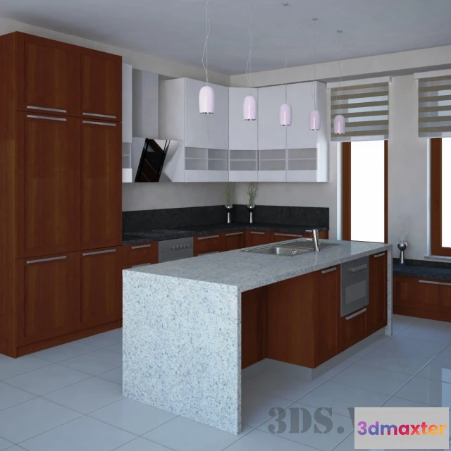 1646302 - kitchen - Modern kitchen furniture 3D Max