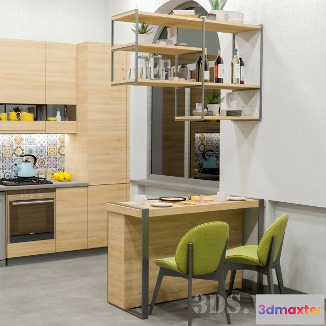 1646308 - kitchen - Kitchen modern 3D Max