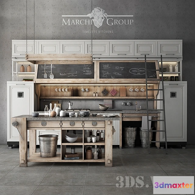1646358 - kitchen - Timeless Nolita Kitchen by Marchi Group 3D Max