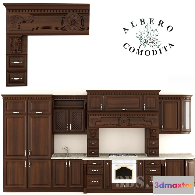 1646366 - kitchen - Albero Komodita Kitchens 3D Max