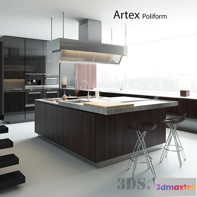 1646370 - kitchen - Poliform Varenna Artex kitchens 3D Max