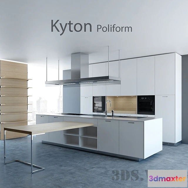 1646400 - kitchen - Poliform Kyton Kitchen 3D Max
