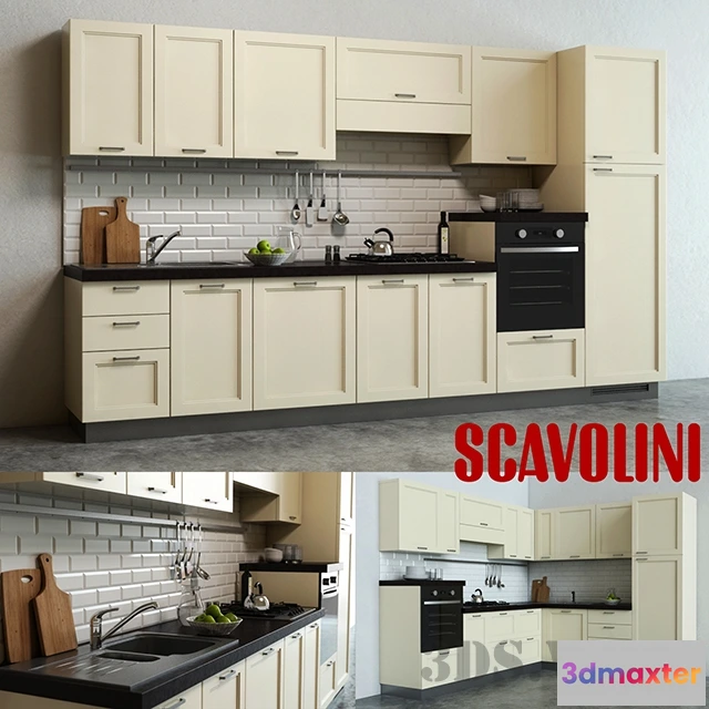 1646412 - kitchen - Colony Italian cuisine - Scavolini 3D Max