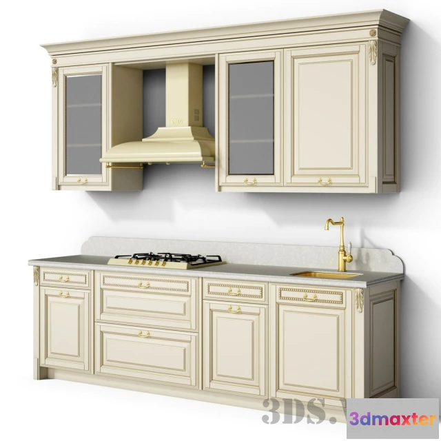 1646430 - kitchen - Small classic kitchen 3D Max