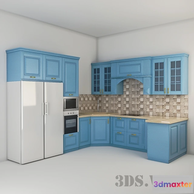 1646450 - kitchen - Simple beautiful kitchen 3D Max