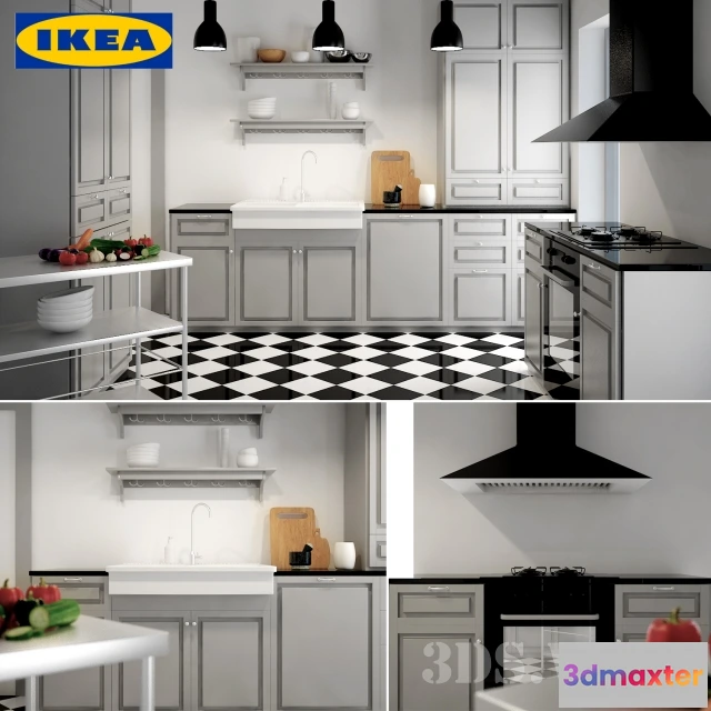 1646456 - kitchen - IKEA Ready Kitchen 3D Max