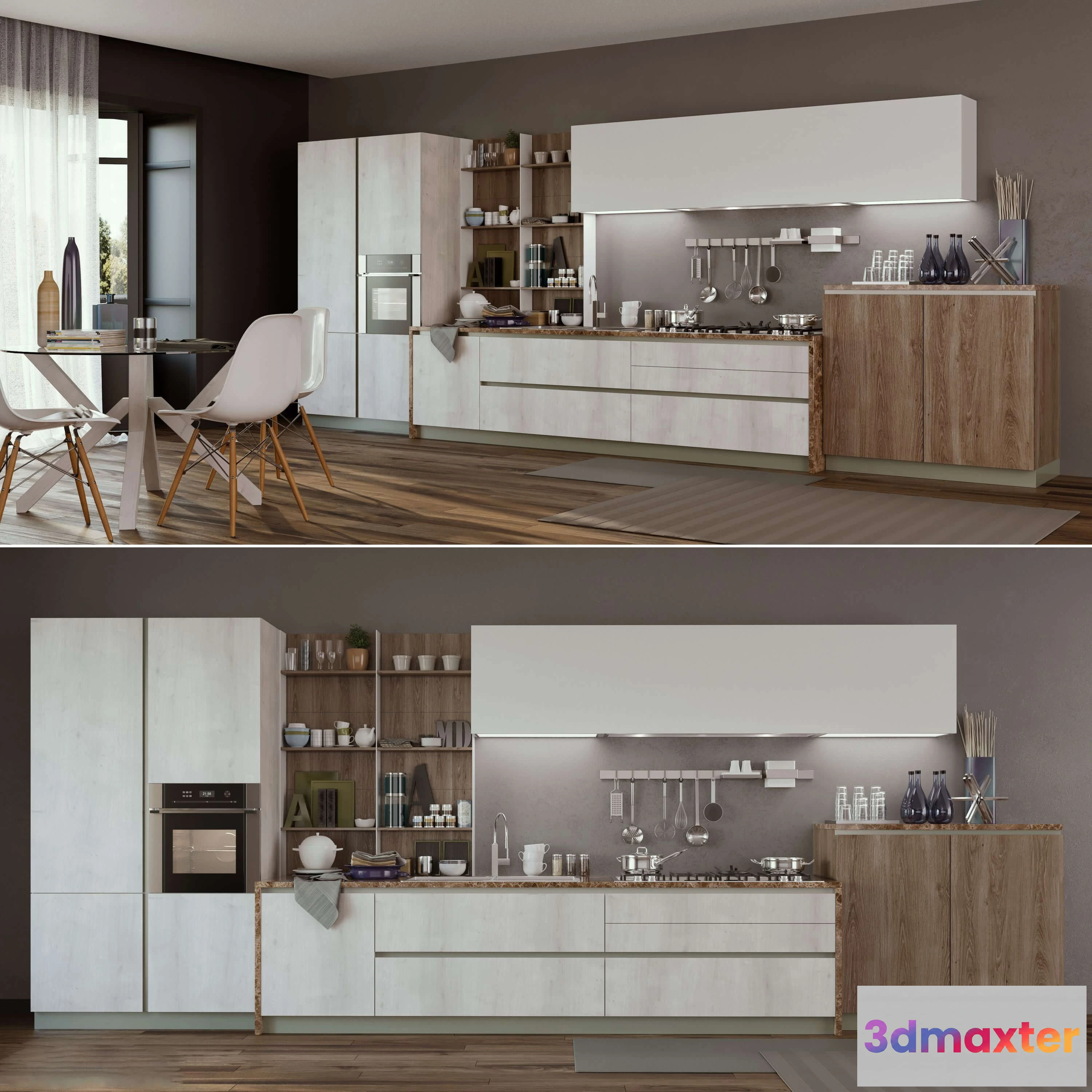 1646476 - kitchen - Kitchen Cucine Stosa Infinity 3D Max