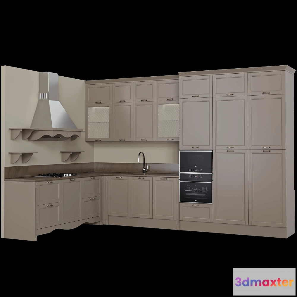 1646490 - Zetta - Kitchen Zetta PORTO 3D Max