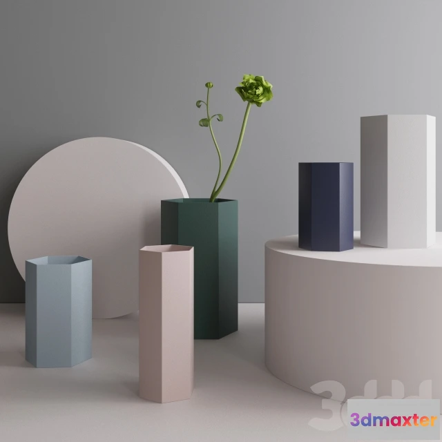 1082770 - Hexagon Vase (ferm LIVING) - 216327