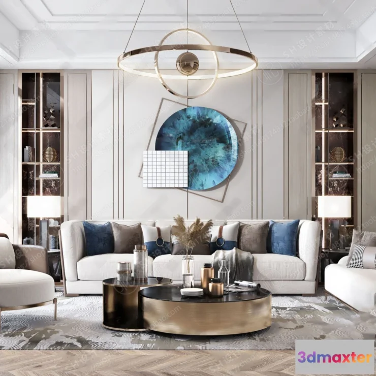 1117274 - LIVING ROOM 3D SCENES - VRAY RENDER - 006