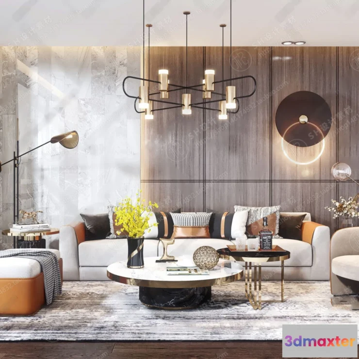 1117276 - LIVING ROOM 3D SCENES - VRAY RENDER - 007