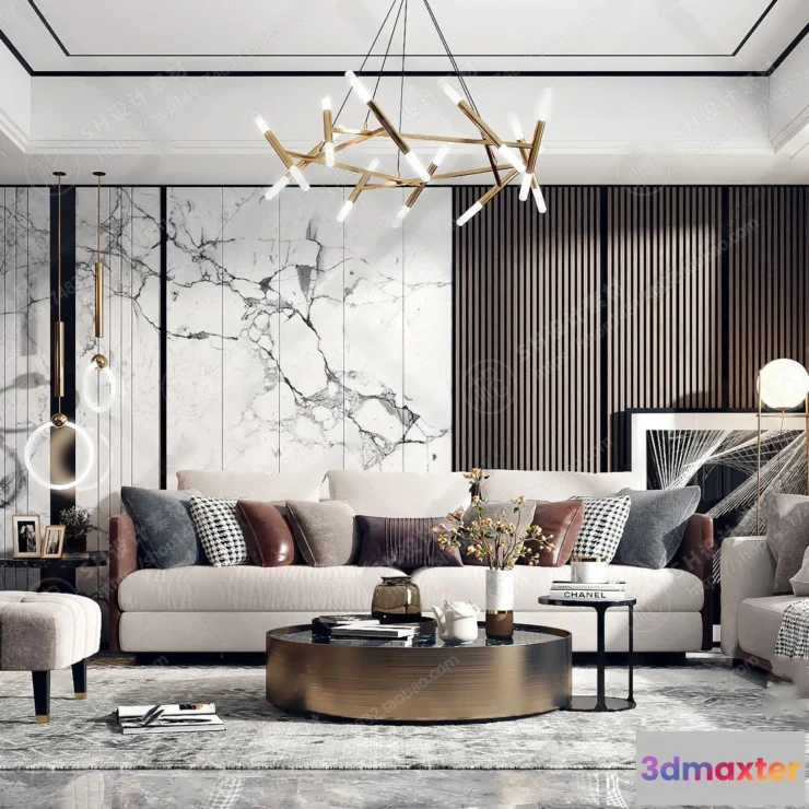 1117280 - LIVING ROOM 3D SCENES - VRAY RENDER - 009