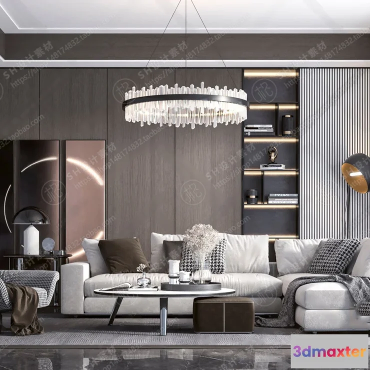 1117290 - LIVING ROOM 3D SCENES - VRAY RENDER - 014