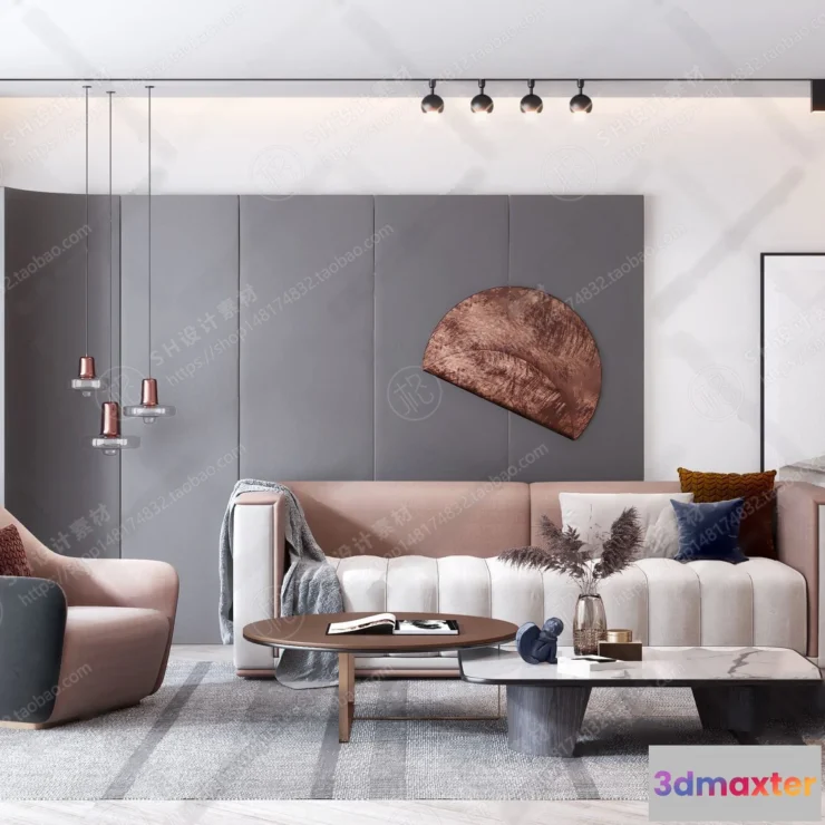 1117292 - LIVING ROOM 3D SCENES - VRAY RENDER - 015