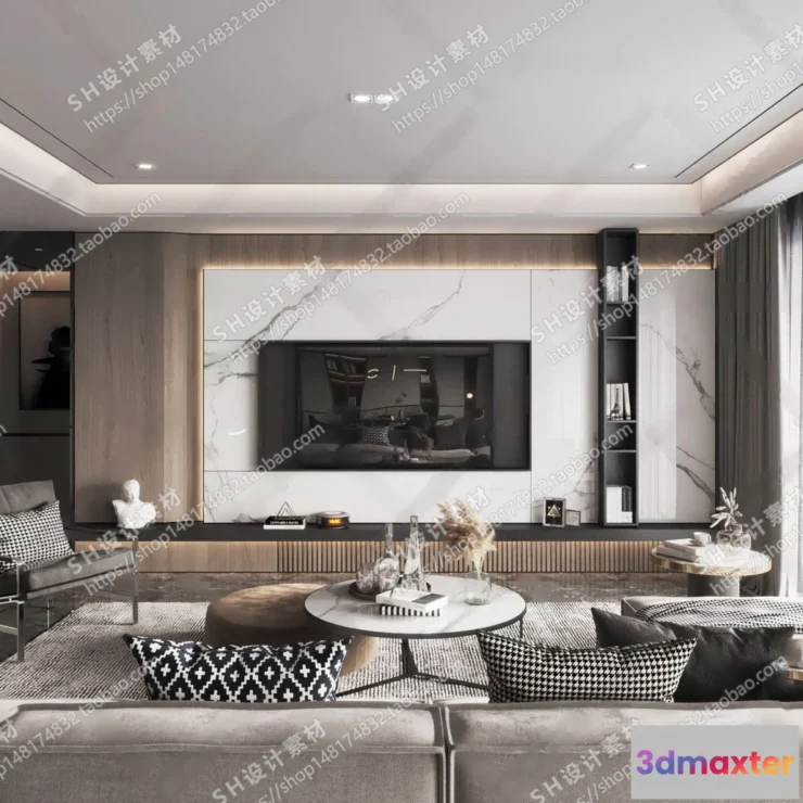 1117304 - LIVING ROOM 3D SCENES - VRAY RENDER - 021