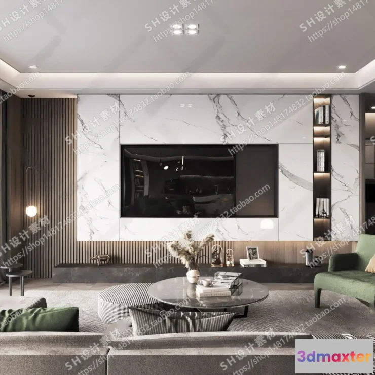 1117306 - LIVING ROOM 3D SCENES - VRAY RENDER - 022