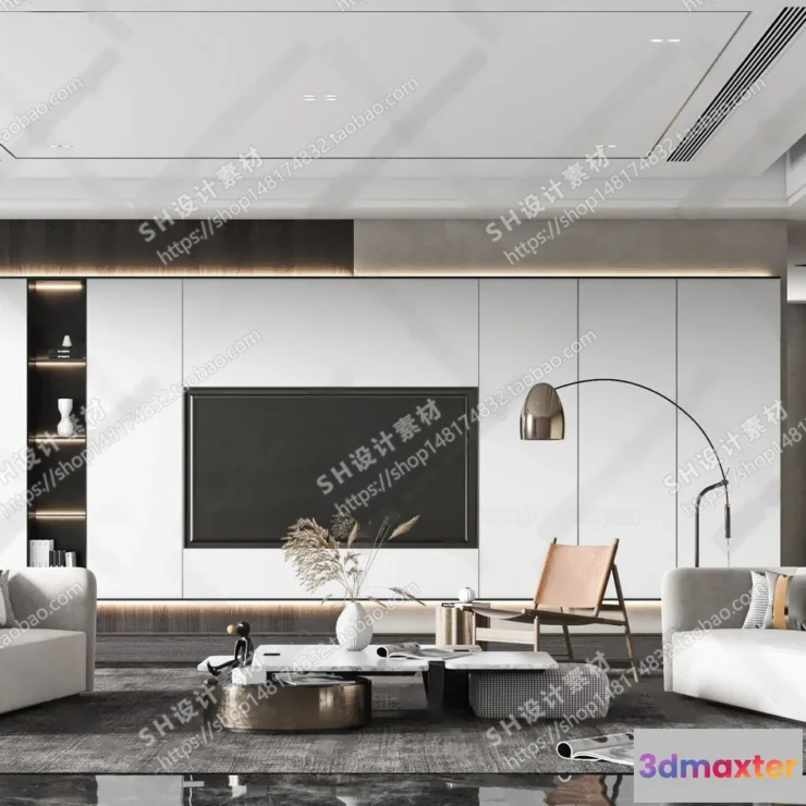 1117310 - LIVING ROOM 3D SCENES - VRAY RENDER - 024