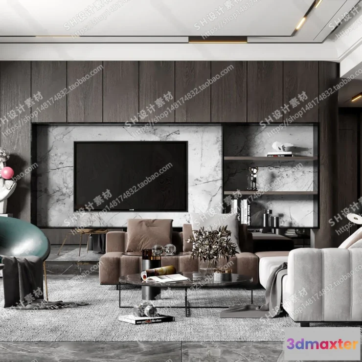 1117314 - LIVING ROOM 3D SCENES - VRAY RENDER - 026