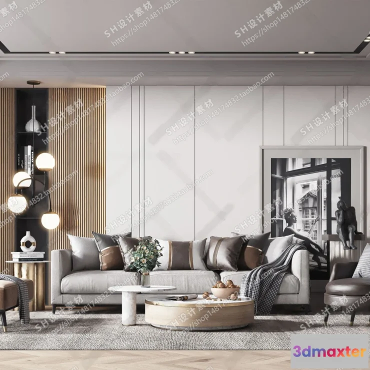1117326 - LIVING ROOM 3D SCENES - VRAY RENDER - 032