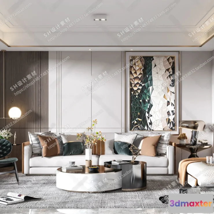 1117334 - LIVING ROOM 3D SCENES - VRAY RENDER - 036