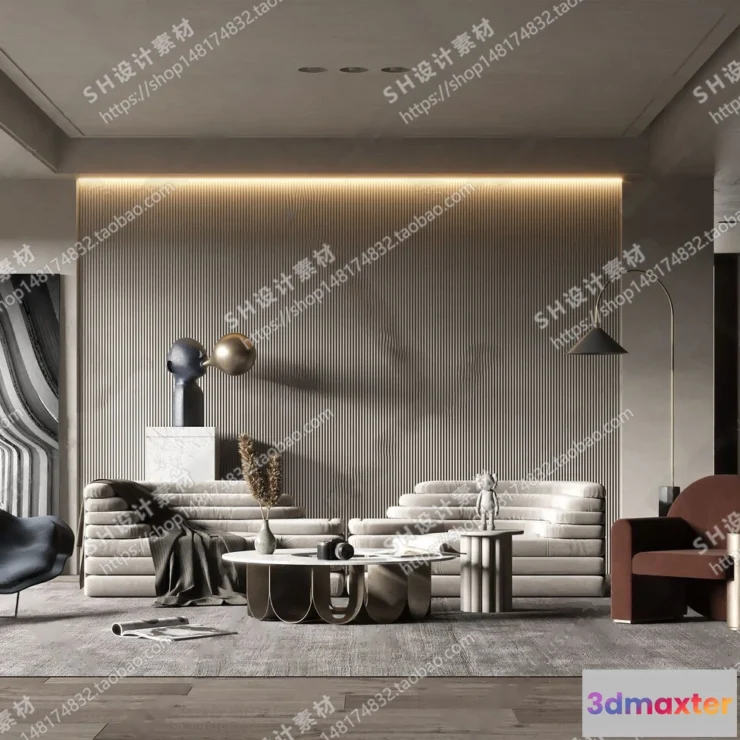 1117336 - LIVING ROOM 3D SCENES - VRAY RENDER - 037