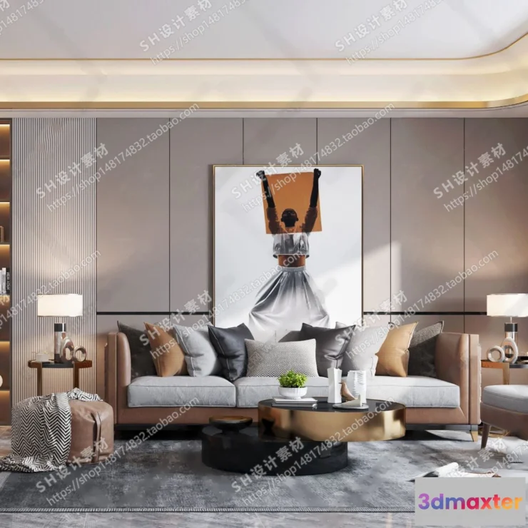 1117340 - LIVING ROOM 3D SCENES - VRAY RENDER - 039