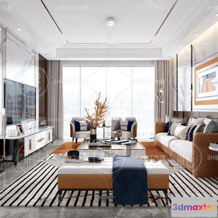 1117346 - LIVING ROOM 3D SCENES - VRAY RENDER - 042