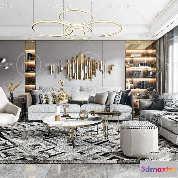 1117350 - LIVING ROOM 3D SCENES - VRAY RENDER - 044