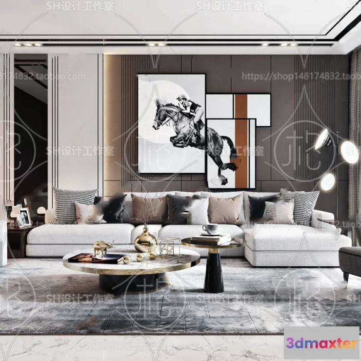 1117360 - LIVING ROOM 3D SCENES - VRAY RENDER - 049