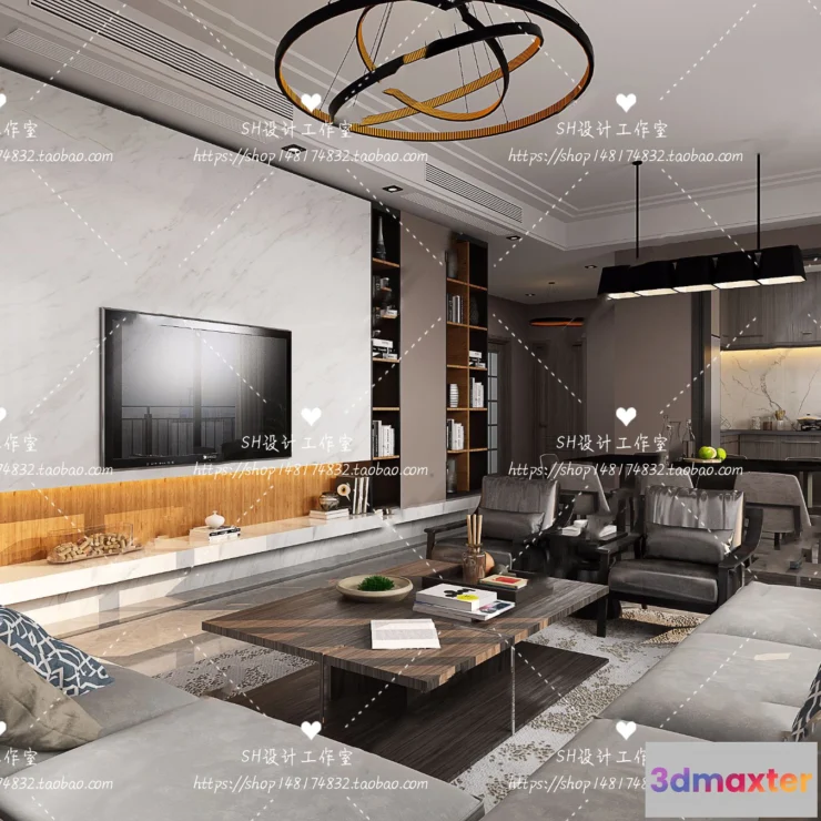 1117378 - LIVING ROOM 3D SCENES - VRAY RENDER - 058