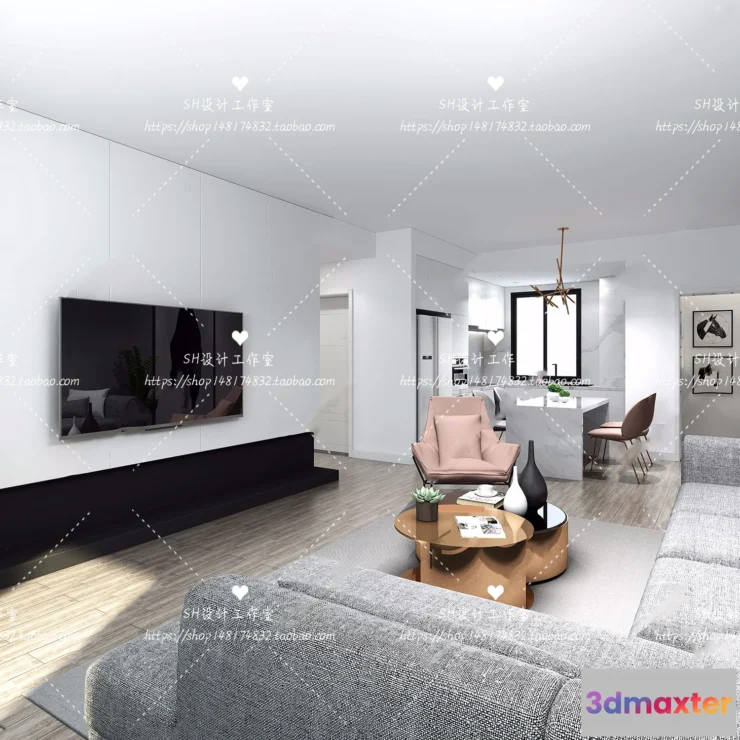 1117380 - LIVING ROOM 3D SCENES - VRAY RENDER - 059