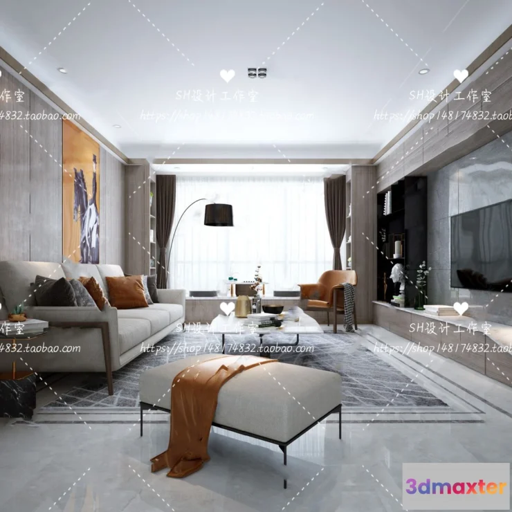 1117408 - LIVING ROOM 3D SCENES - VRAY RENDER - 073