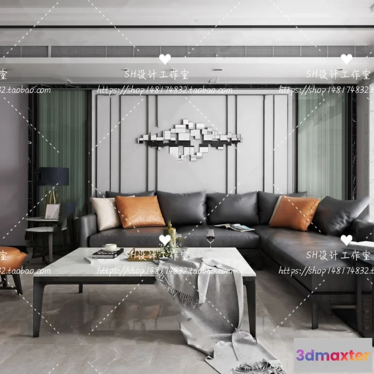 1117424 - LIVING ROOM 3D SCENES - VRAY RENDER - 081
