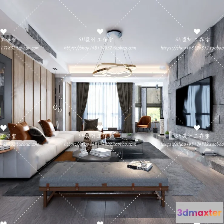 1117426 - LIVING ROOM 3D SCENES - VRAY RENDER - 082