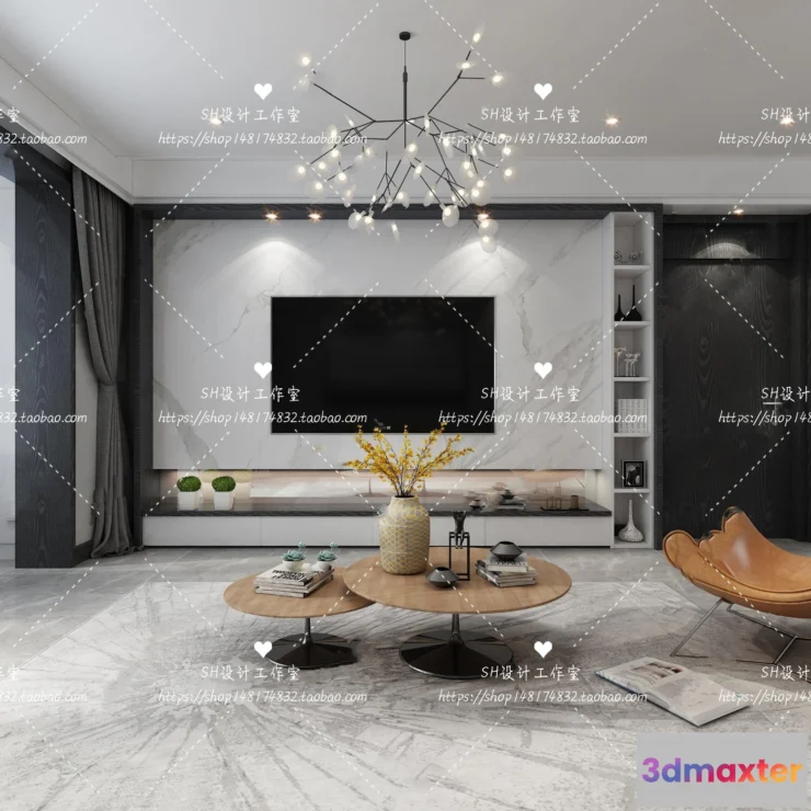 1117430 - LIVING ROOM 3D SCENES - VRAY RENDER - 084