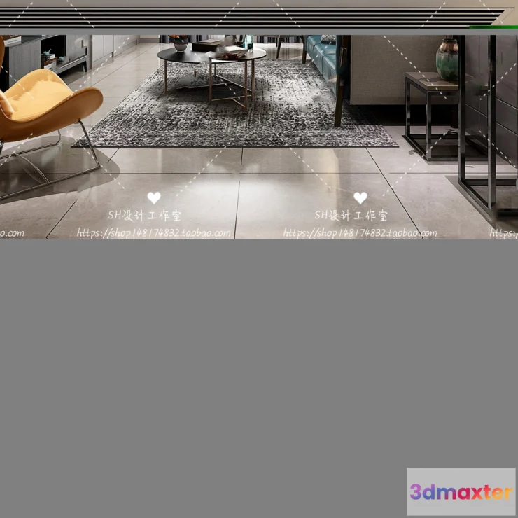 1117444 - LIVING ROOM 3D SCENES - VRAY RENDER - 091