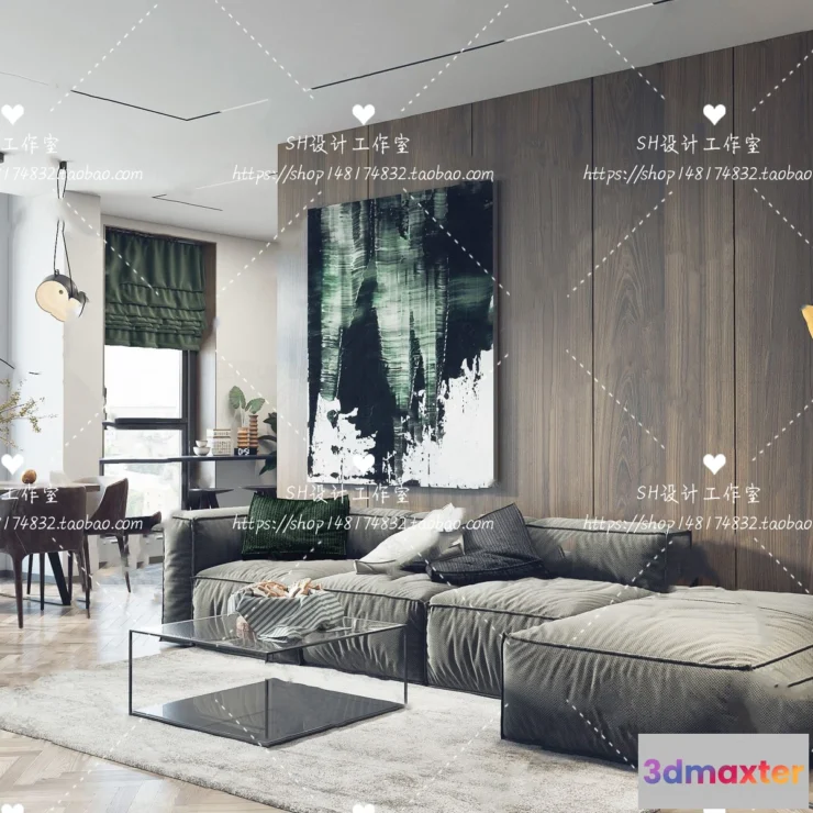 1117456 - LIVING ROOM 3D SCENES - VRAY RENDER - 097