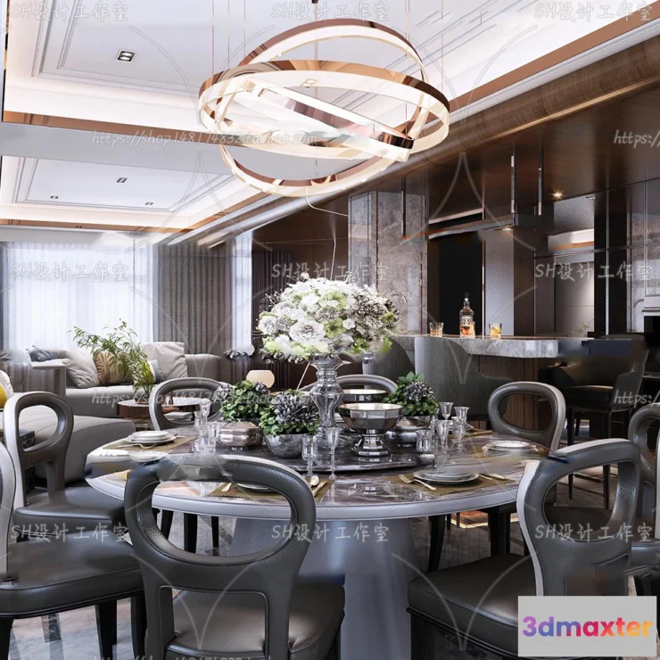 1117506 - LIVING ROOM 3D SCENES - VRAY RENDER - 122