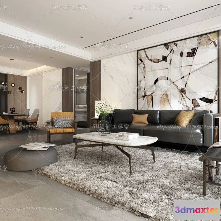 1117510 - LIVING ROOM 3D SCENES - VRAY RENDER - 124