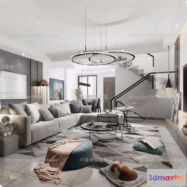 1117520 - LIVING ROOM 3D SCENES - VRAY RENDER - 129