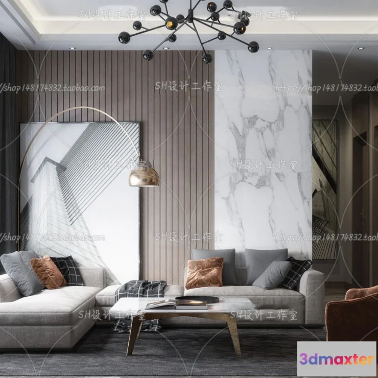 1117528 - LIVING ROOM 3D SCENES - VRAY RENDER - 133