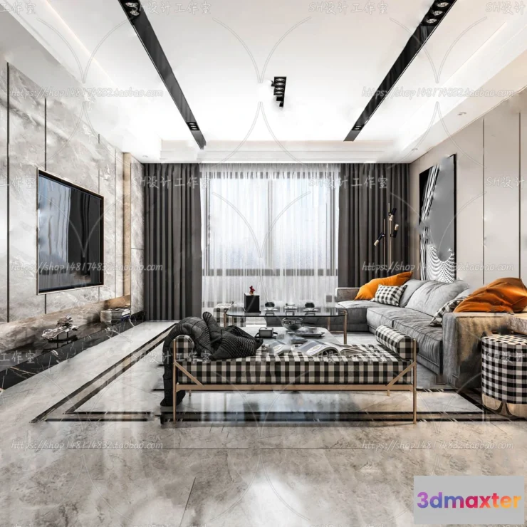 1117532 - LIVING ROOM 3D SCENES - VRAY RENDER - 135