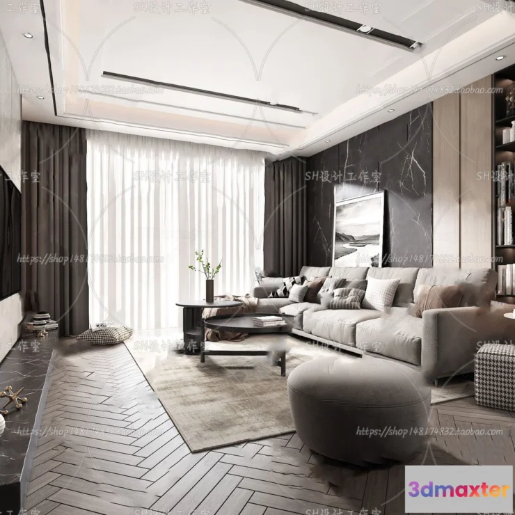1117534 - LIVING ROOM 3D SCENES - VRAY RENDER - 136
