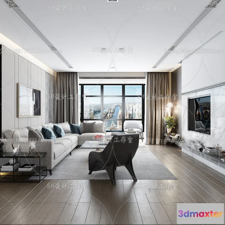 1117540 - LIVING ROOM 3D SCENES - VRAY RENDER - 139