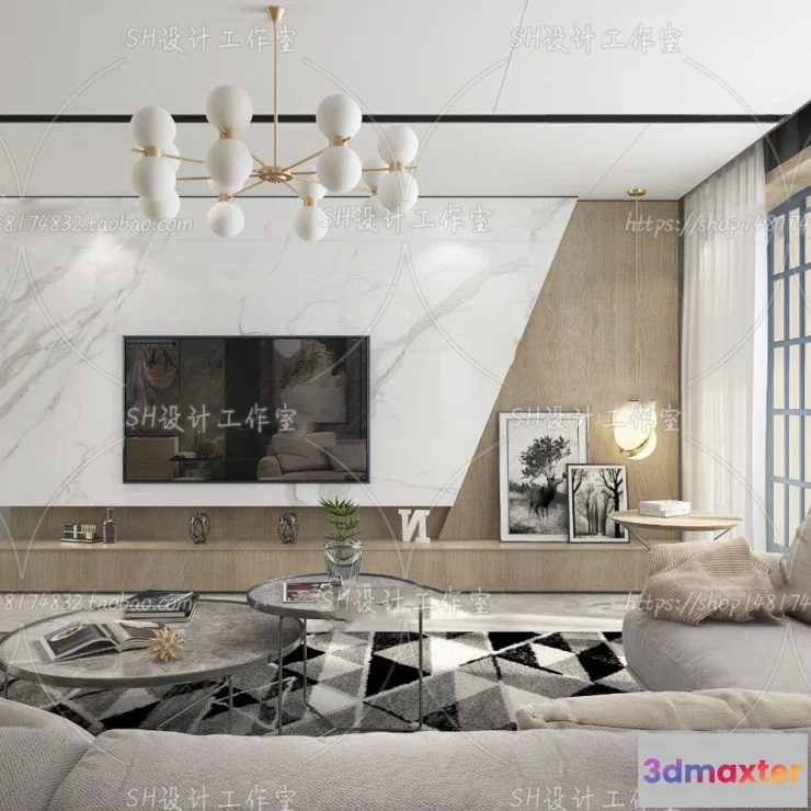 1117548 - LIVING ROOM 3D SCENES - VRAY RENDER - 143